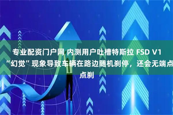 专业配资门户网 内测用户吐槽特斯拉 FSD V14：“幻觉”现象导致车辆在路边随机刹停，还会无端点刹